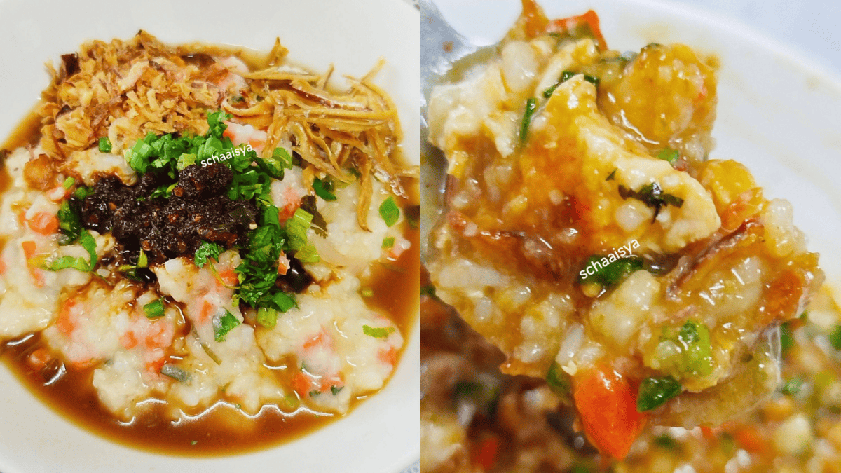 nasi separuh masak