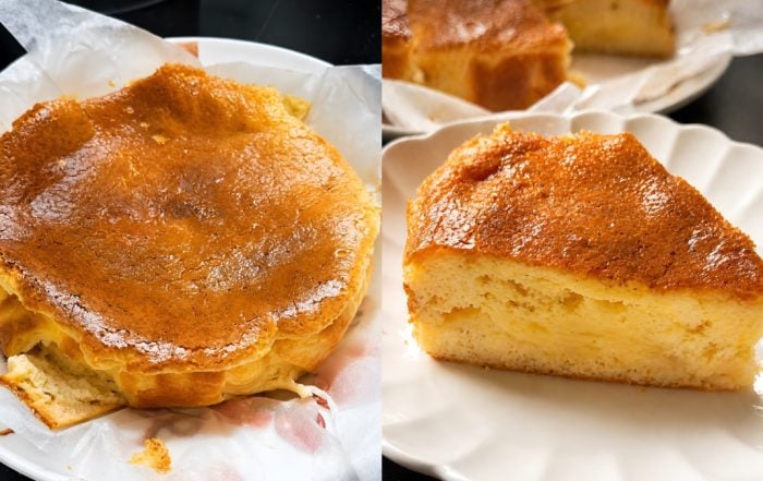burnt cheesecake resepi