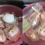 Cara Defrost Ayam Cepat Hanya 5–10 Minit, Wanita Ini Kongsi Teknik ‘Shortcut’ Guna Garam & Cuka!
