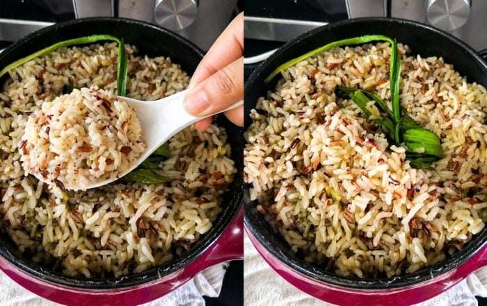 cara masak beras perang