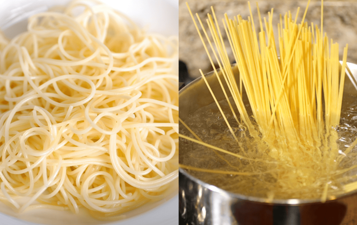 cara simpan baki pasta
