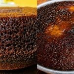 Kek Gula Hangus Kukus Gebu Bersarang Cantik, Tak Perlu Peram Pun Confirm Jadi!