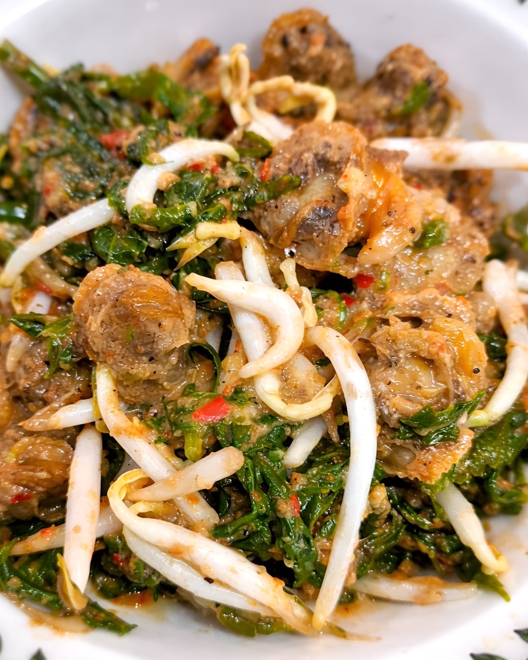 kerabu kerang pucuk paku