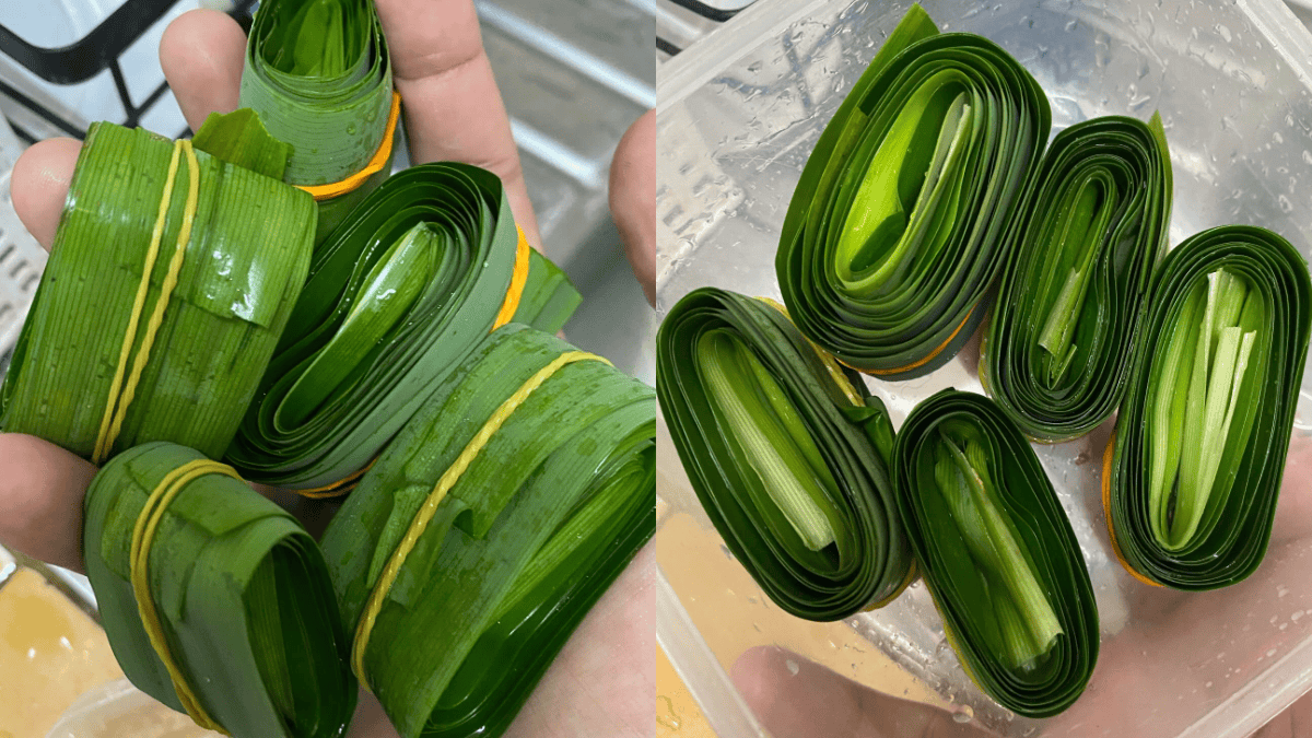 petua simpan daun pandan