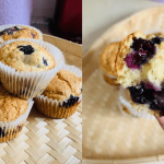 Resipi Muffin Blueberry Yang Gebu Gebas, Puas Hati Makan Sebab ‘Penuh’ Inti!