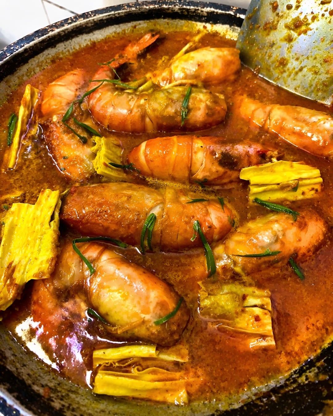 resepi gulai udang galah
