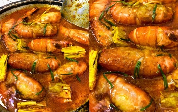 resepi gulai udang galah