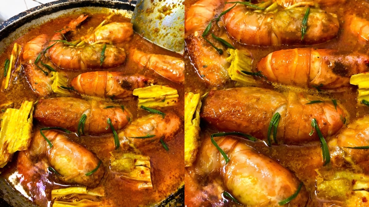 resepi gulai udang galah