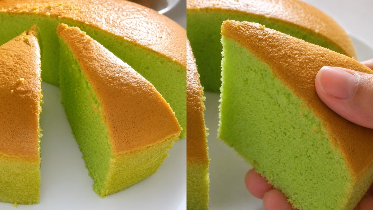 resepi kek pandan santan