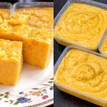 Resepi Puding Jagung Santan Guna Sukatan Tin Sahaja, Hasil Lembut Berkilat & Tak Berketul
