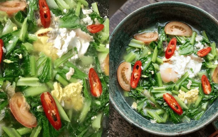 resepi sup sayur sawi
