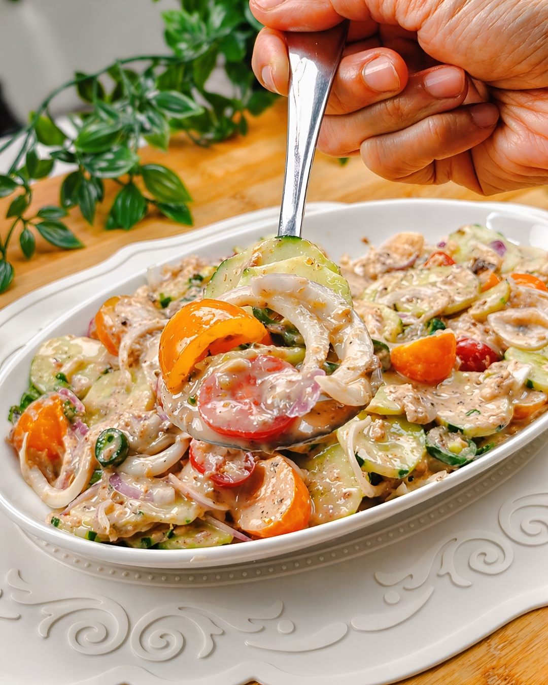 salad timun mayonis