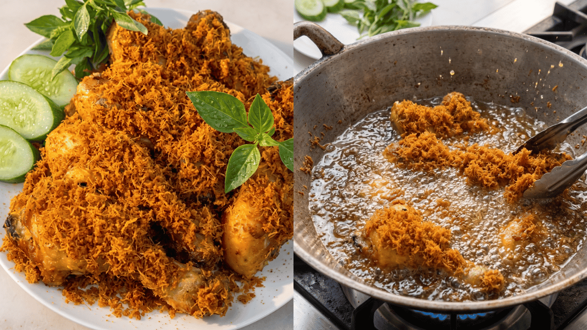 ayam goreng kelapa parut