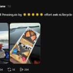 Dari Kotak Susu Jadi Pemegang Minuman, Kreativiti Barista Stesen Minyak Ini Curi Perhatian Netizen!