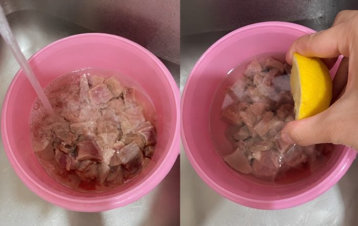 cara cuci daging