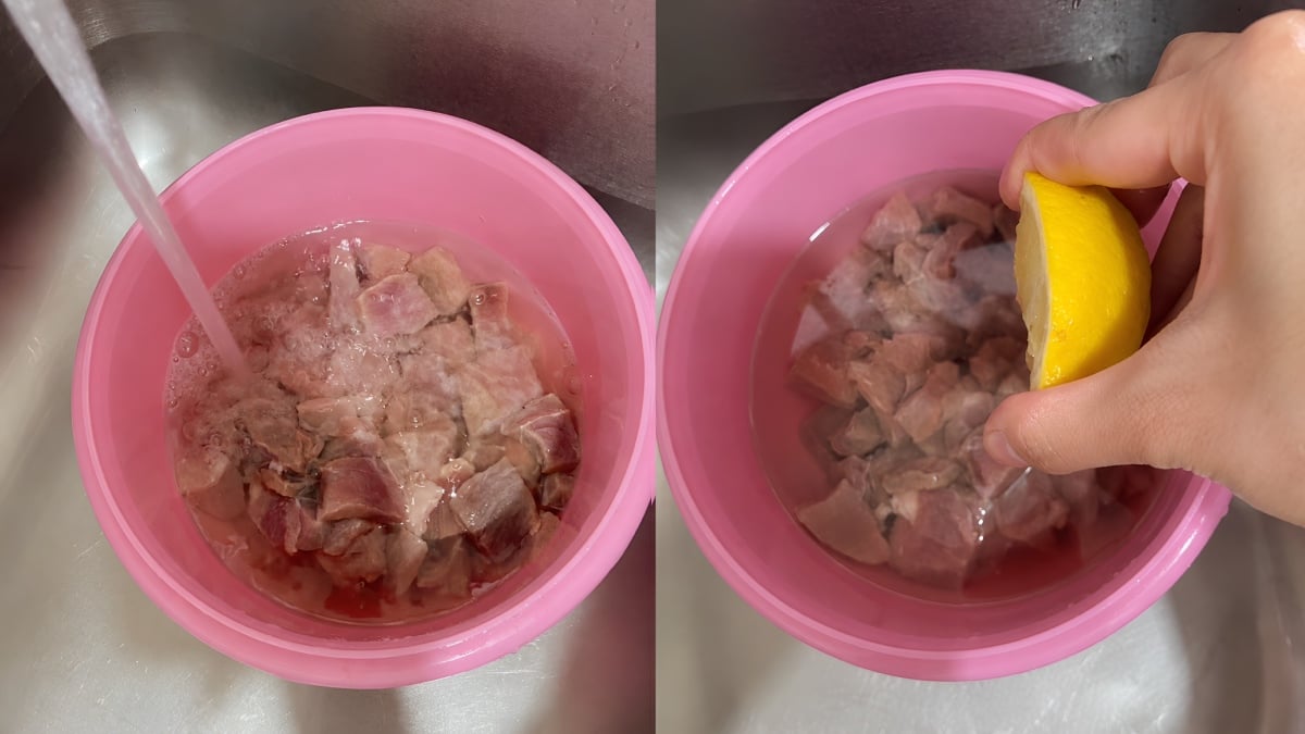 cara cuci daging