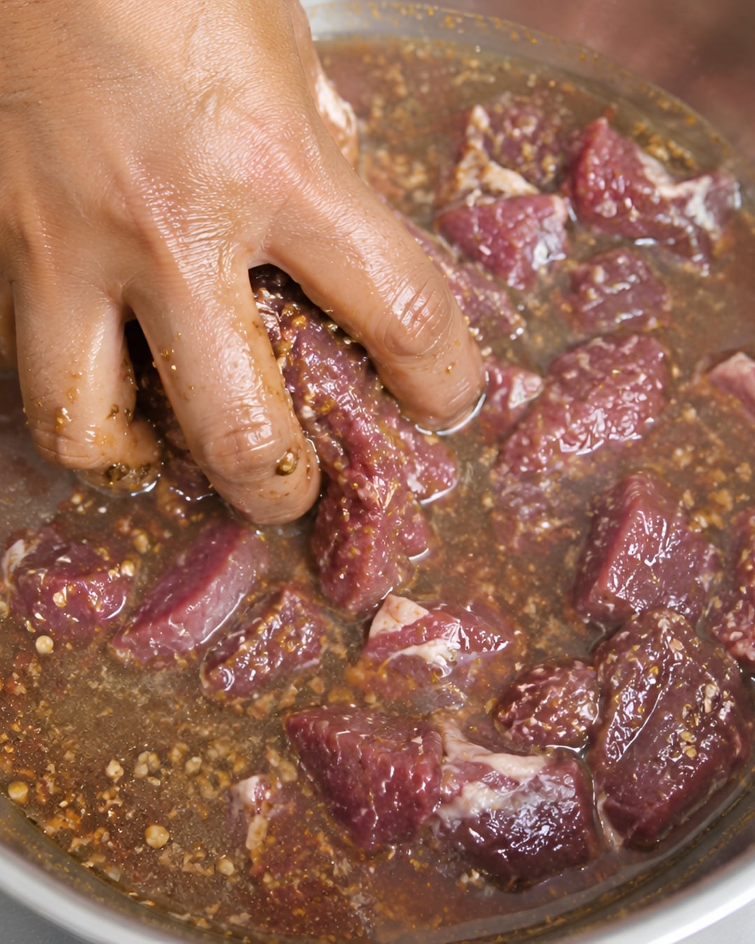 cara hilangkan bau daging