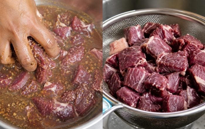 cara hilangkan bau daging
