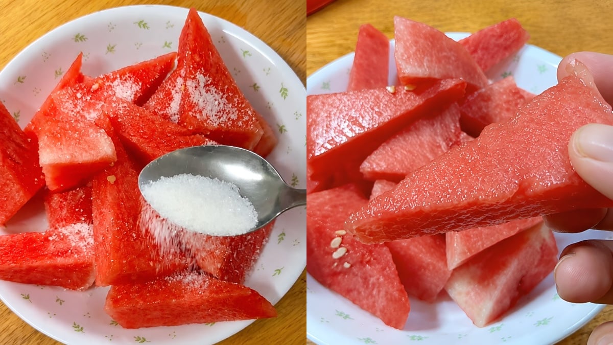Cara Makan Tembikai Campur Gula Jadi Bualan ‘Terlalu Kelate’, Rupanya Ramai Dah Lama Buat Sejak Dulu!