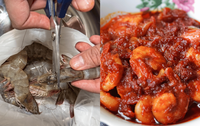 cara siang udang