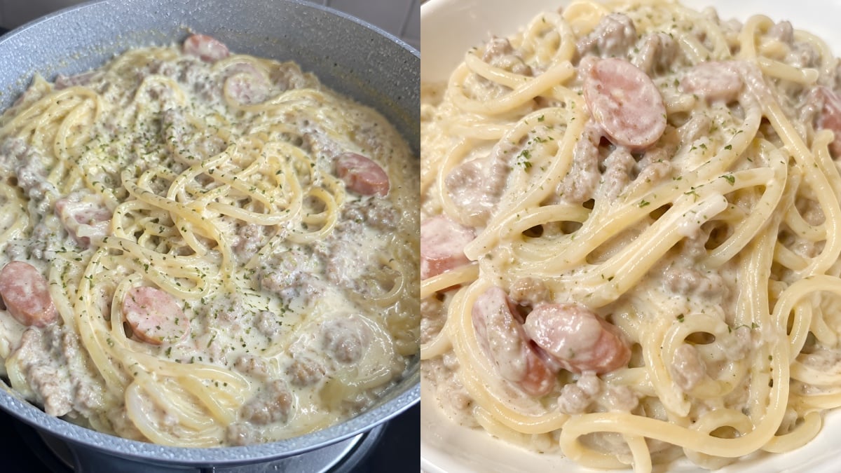 creamy spaghetti carbonara
