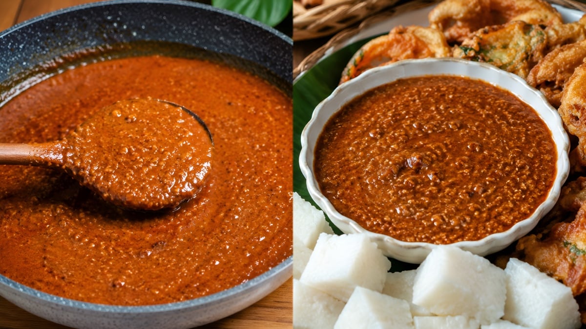 kuah kacang simple