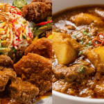 Resipi Nasi Hujan Panas Paling ‘Power’, Lengkap Dengan Daging Kerutuk, Acar Rampai & Ayam Goreng Rangup!