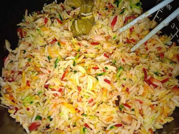 nasi hujan panas resepi