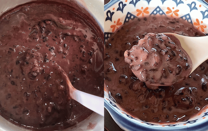 bubur pulut hitam resepi