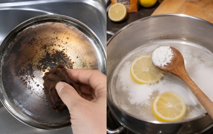 cara buang kerak periuk