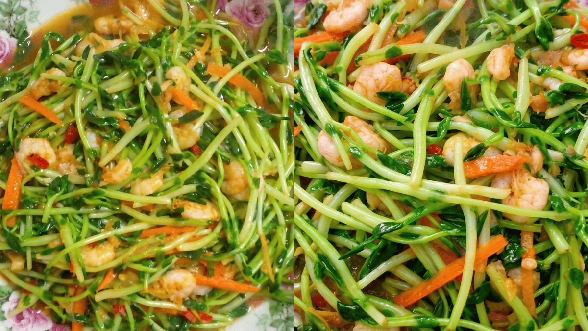 resepi pea sprout