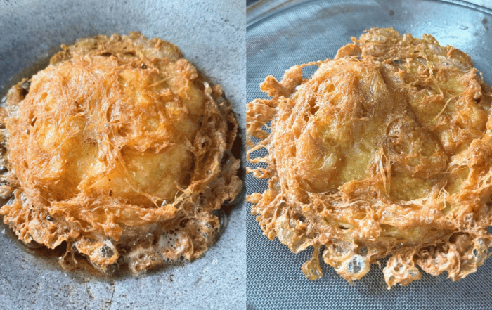 resepi telur dadar crispy