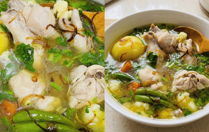 sup ayam tanpa bunjut