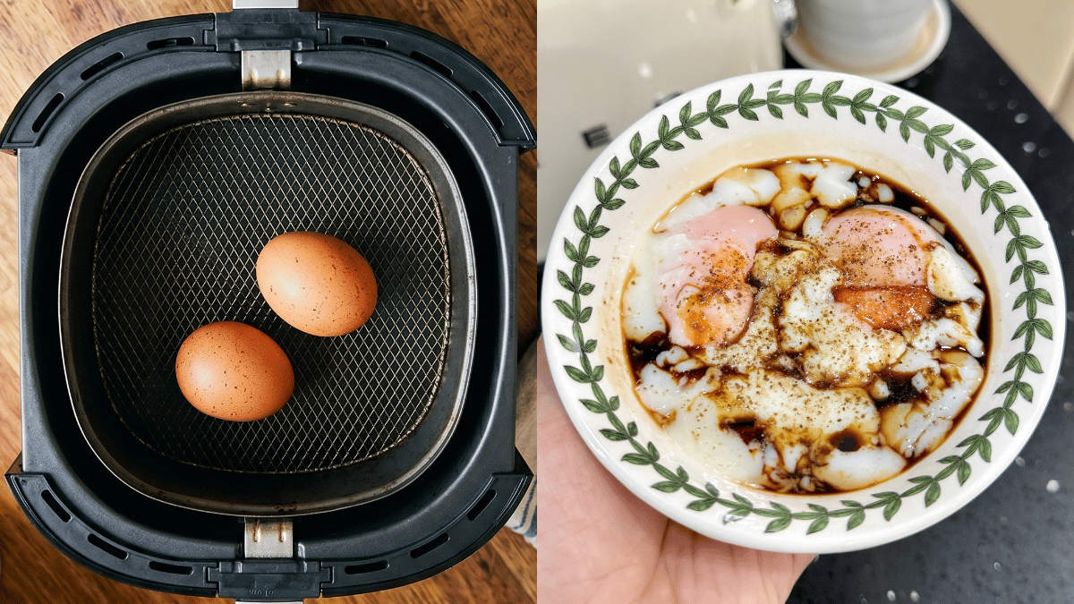 telur masak separuh