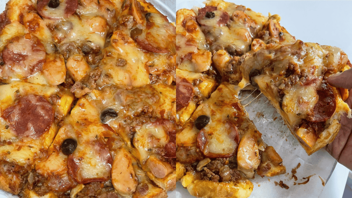 cara buat pizza simple