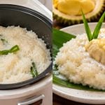 Cara Buat Pulut Durian Guna Periuk Nasi, Tak Perlu Rendam Lama Pun Jadi Lembut Elok