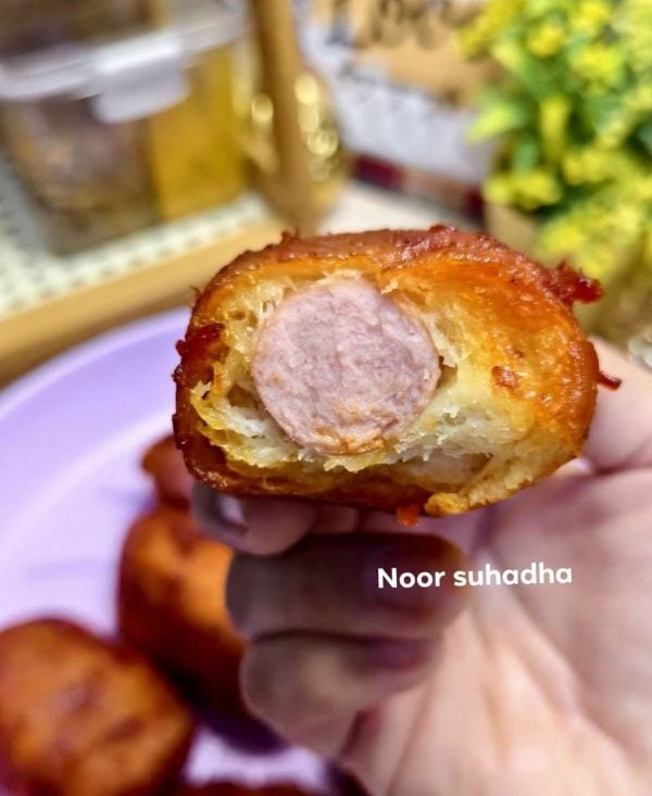 cara buat roti sosej