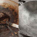 Cara Cuci Kuali Hitam Kesan Terbakar, Guna Sabun Buku & Berus Besi Saja Dah Berkilat!