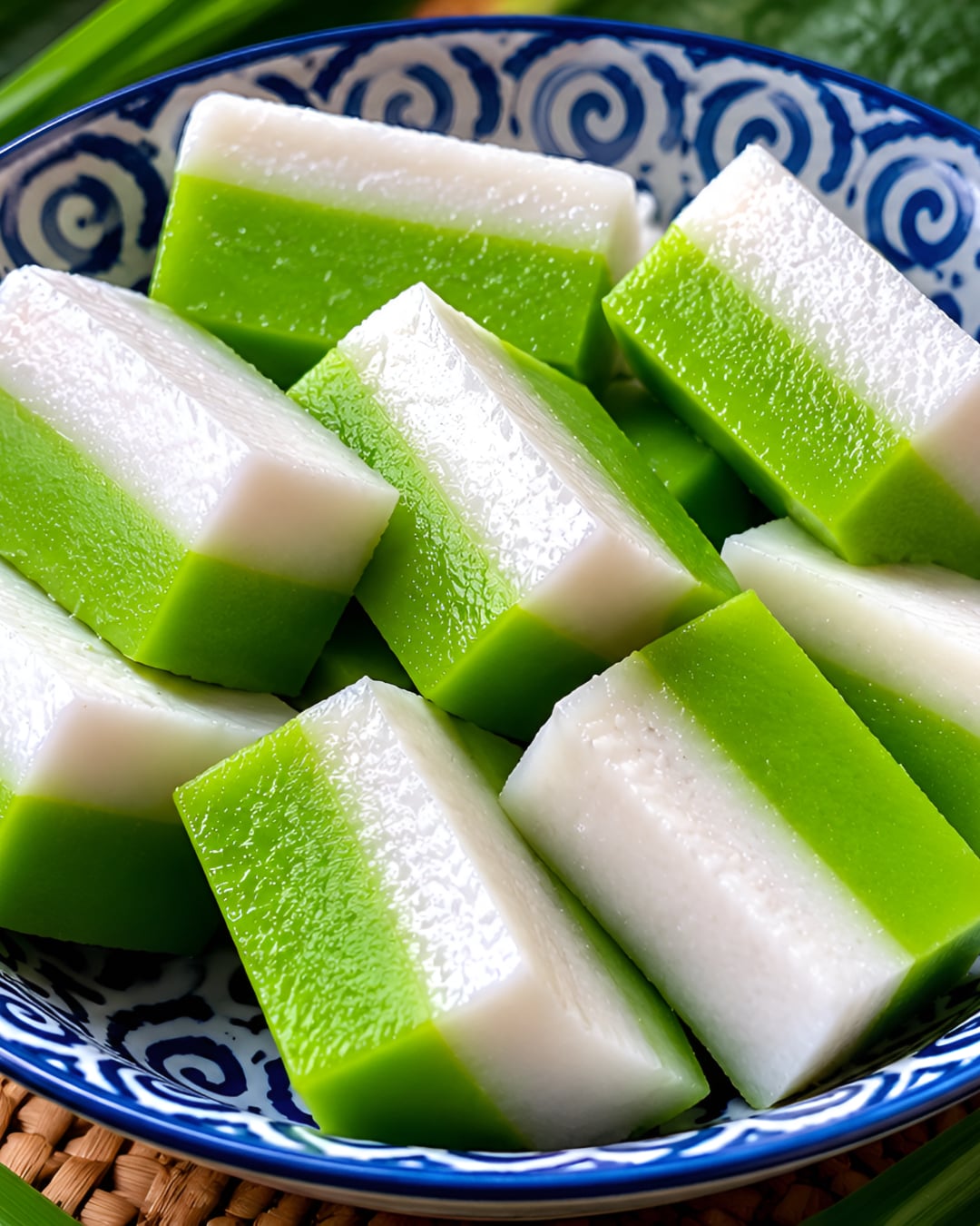 kuih tepung talam pandan