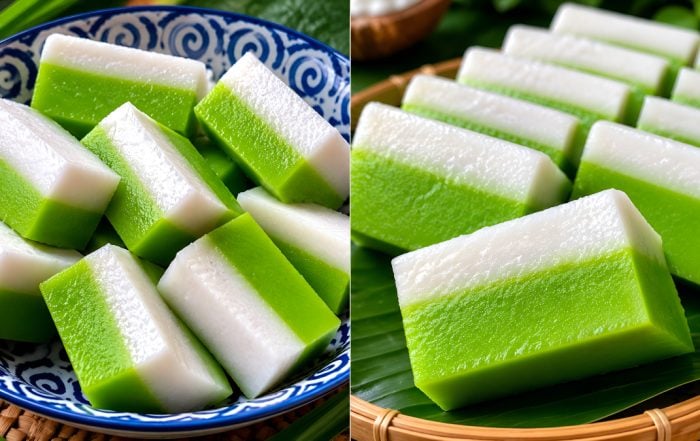 kuih tepung talam pandan
