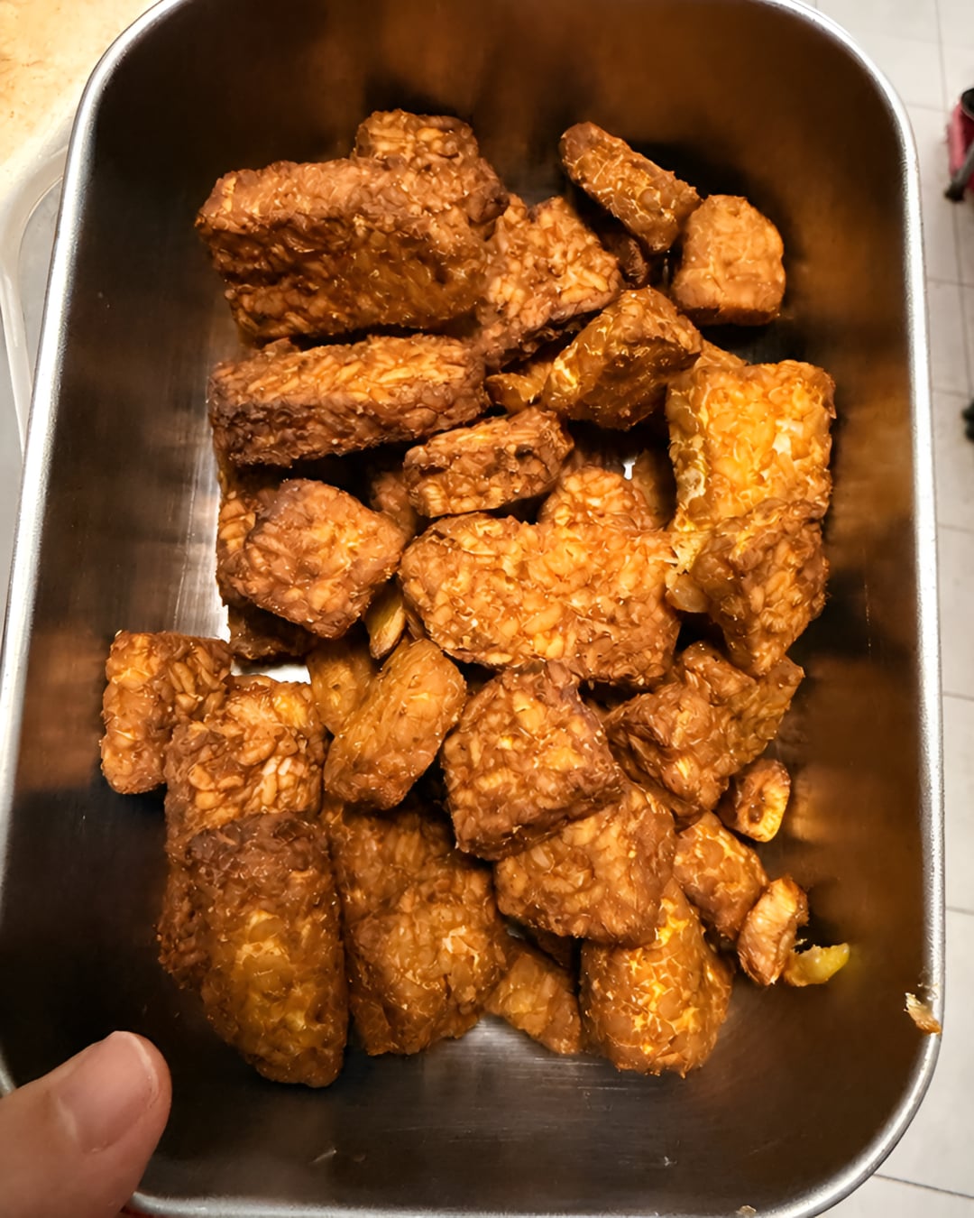 masak tempe tanpa minyak