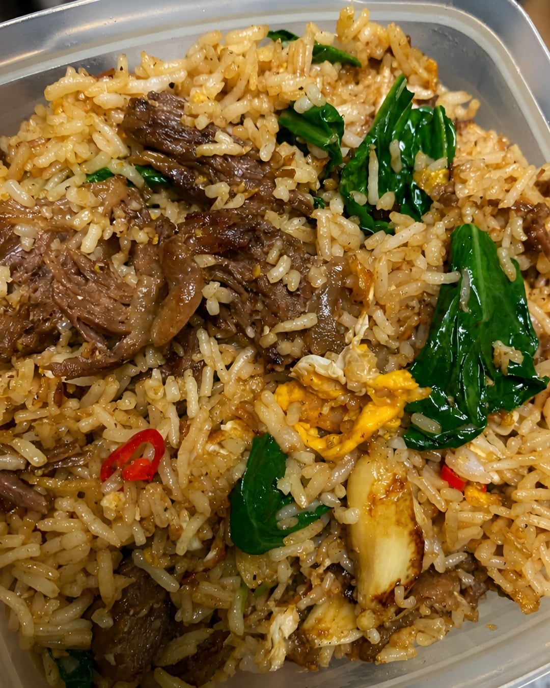 nasi goreng daging simple