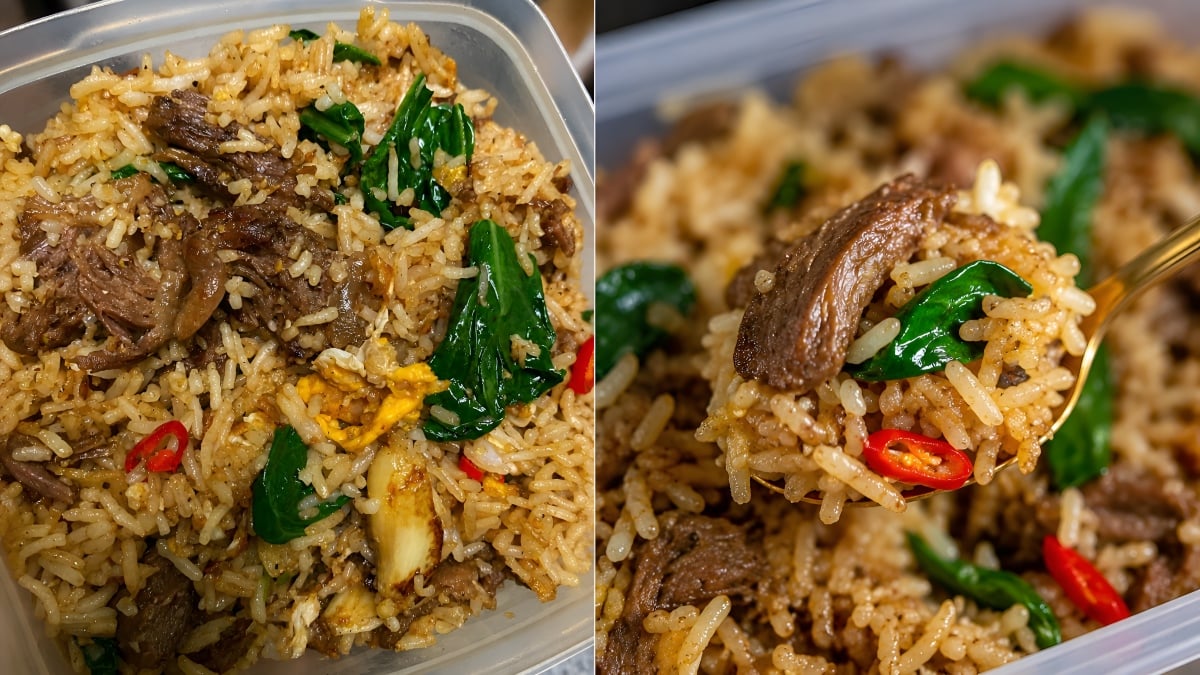 nasi goreng daging simple