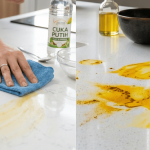 Pening Kepala ‘Table Top’ Dapur Selalu Lekat Kesan Kunyit, Ini Petua Mudah Hilangkan Tapi Berkesan!