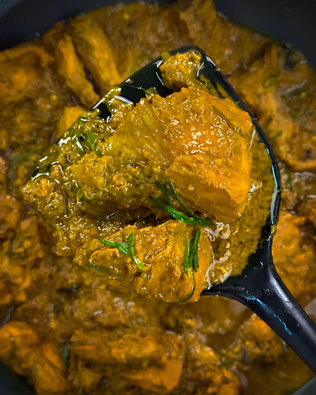rendang ayam hijau