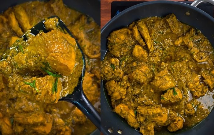 rendang ayam hijau