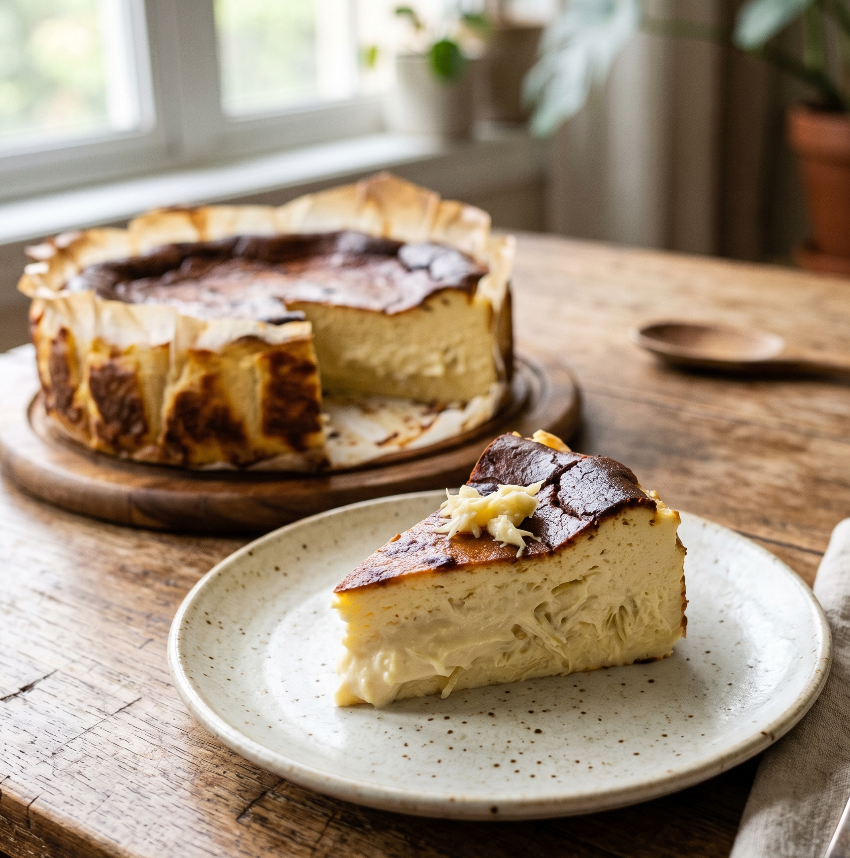 resepi durian burnt cheesecake