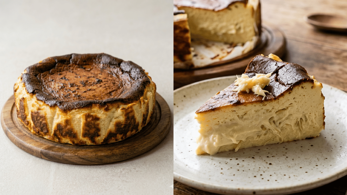 resepi durian burnt cheesecake