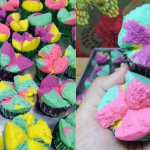 Resipi Apam Unicorn Kembang Setaman, Gebu Macam Awan & Mekar Cantik Tanpa Guna Soda!