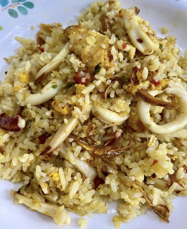 nasi goreng sotong kunyit